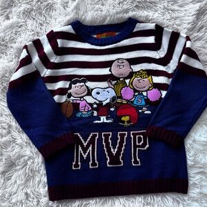 Peanuts Kids MVP Sweater - Maroon, White, and Navy